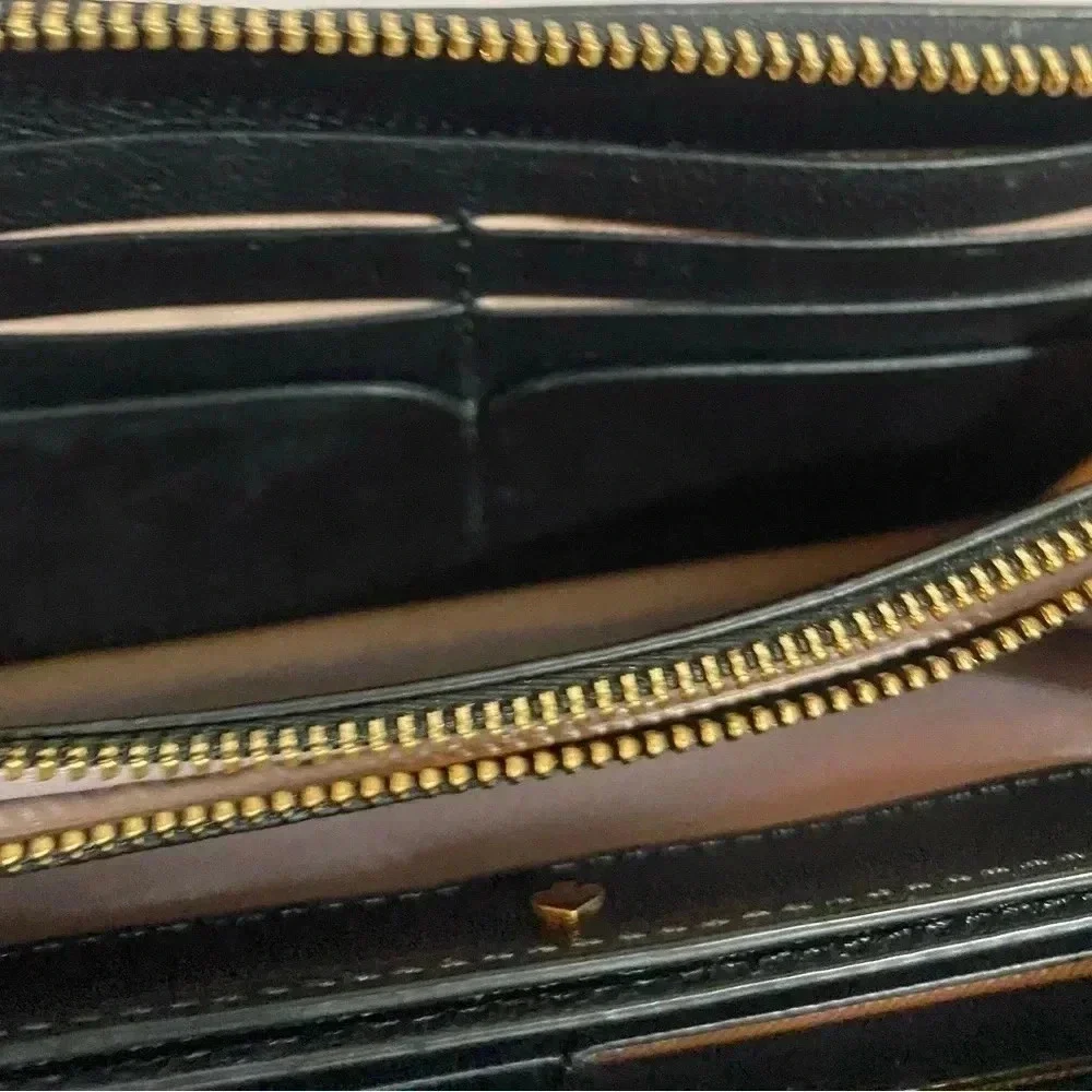 Kate spade black leather wallet